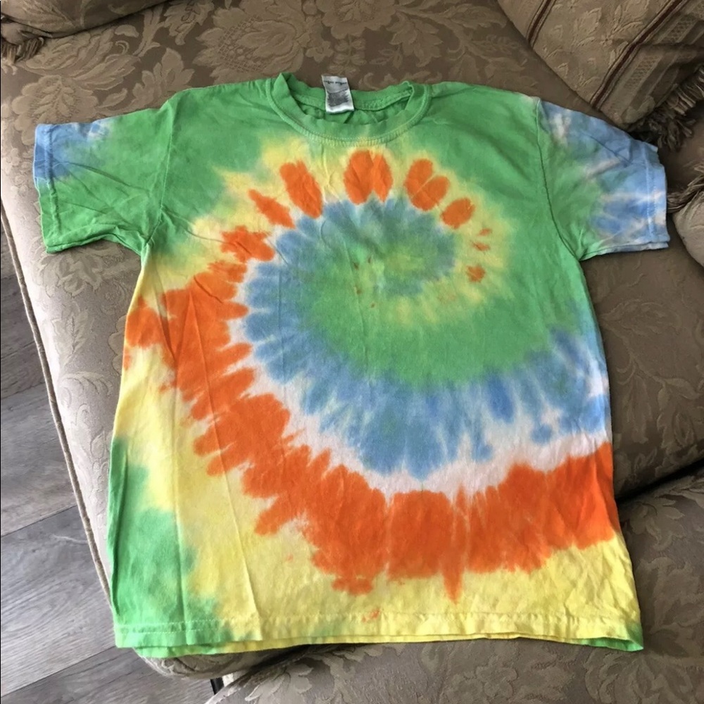 Colortone Youth Tie Dye T-Shirts,Small 100% cotton